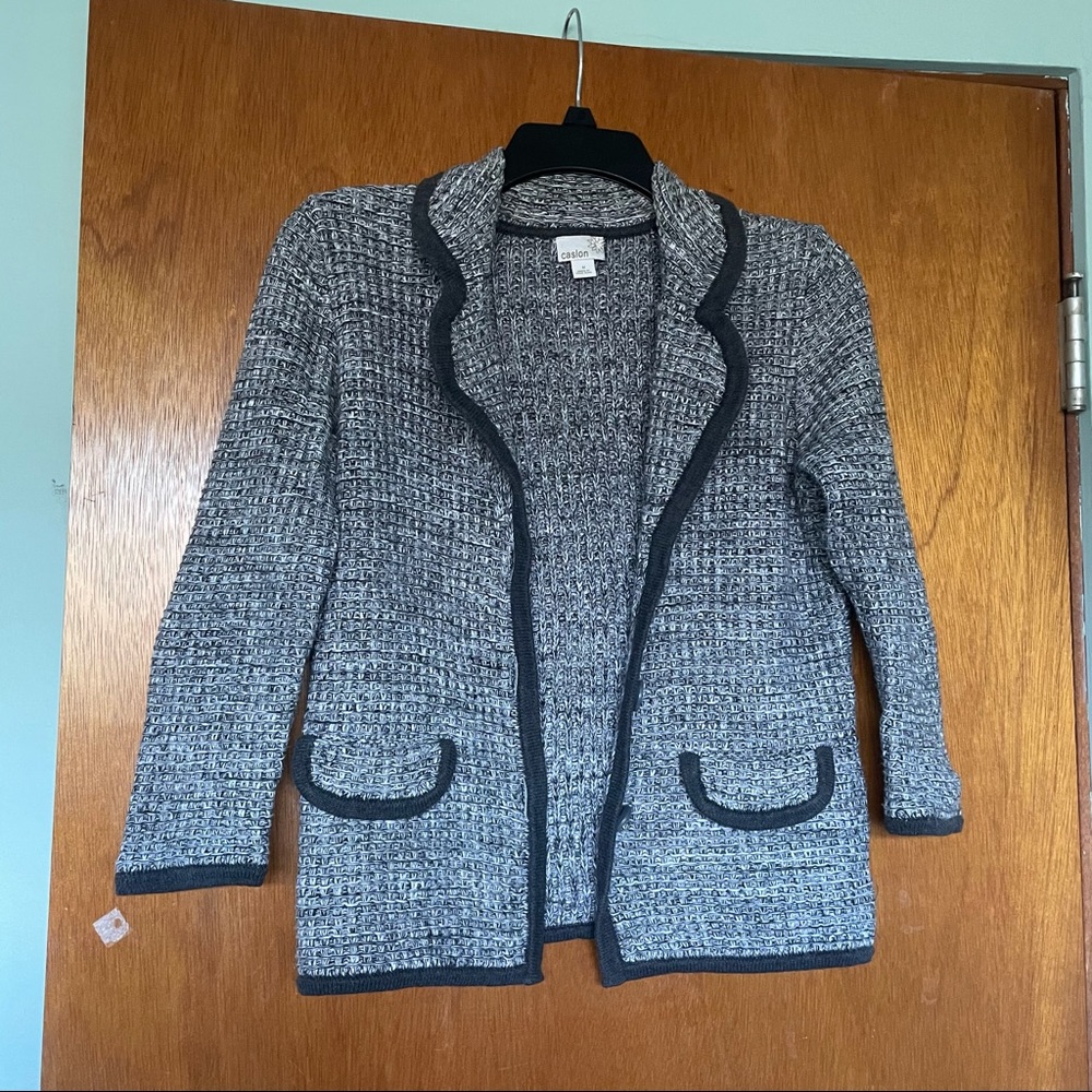 Vintage Y2K cotton sweater blazer size M